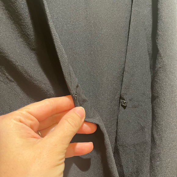 Rag & Bone Black Sheer Sleeve Blouse - Picture 7 of 12